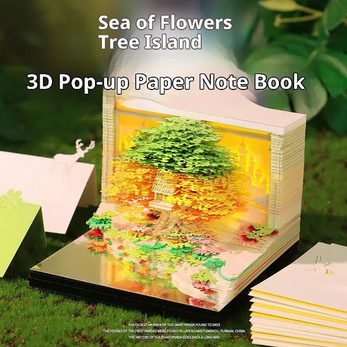 2026 paper carving calendar desktop ornament in green with 3D notebook paper brick shape and English calendar
