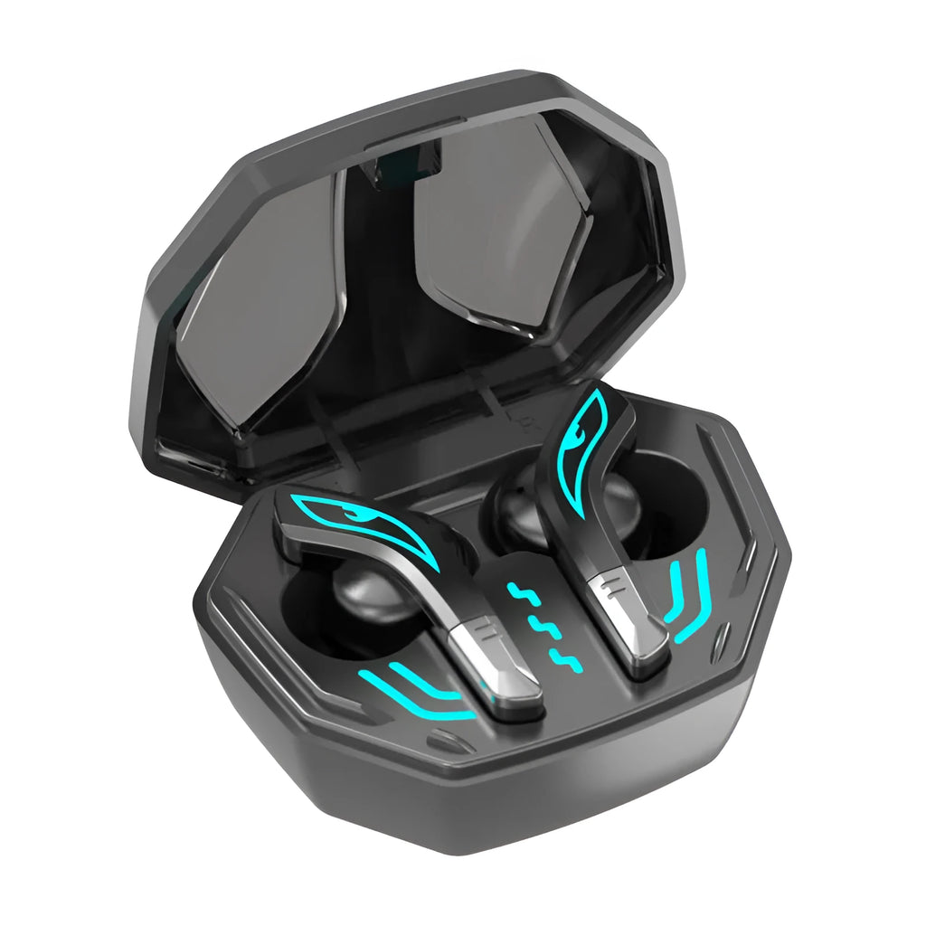 X15 in-ear wireless Bluetooth headset with charging box, multi-color options, and low latency for gaming