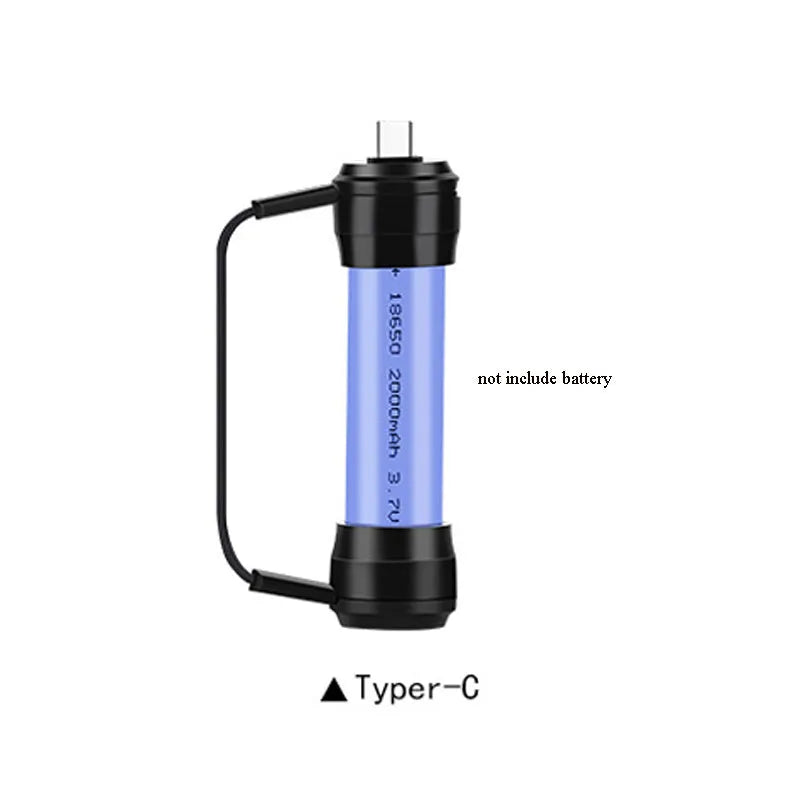Mini portable keychain emergency charger for mobile phones with 18650 lithium battery