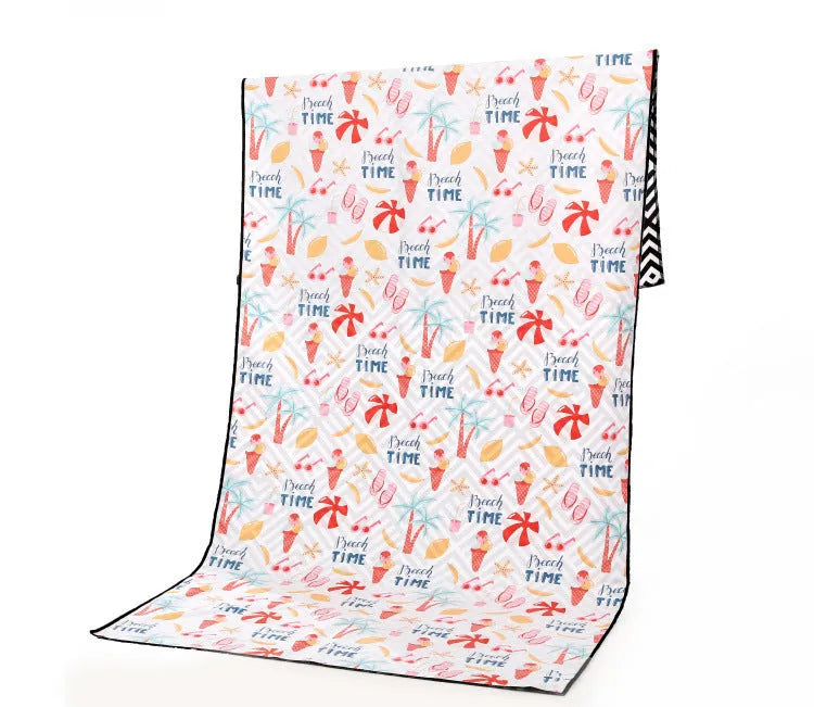 Travel outdoor sports towel 175x75cm microfibre blended yarn 280g quick-dry beach towel colour styles