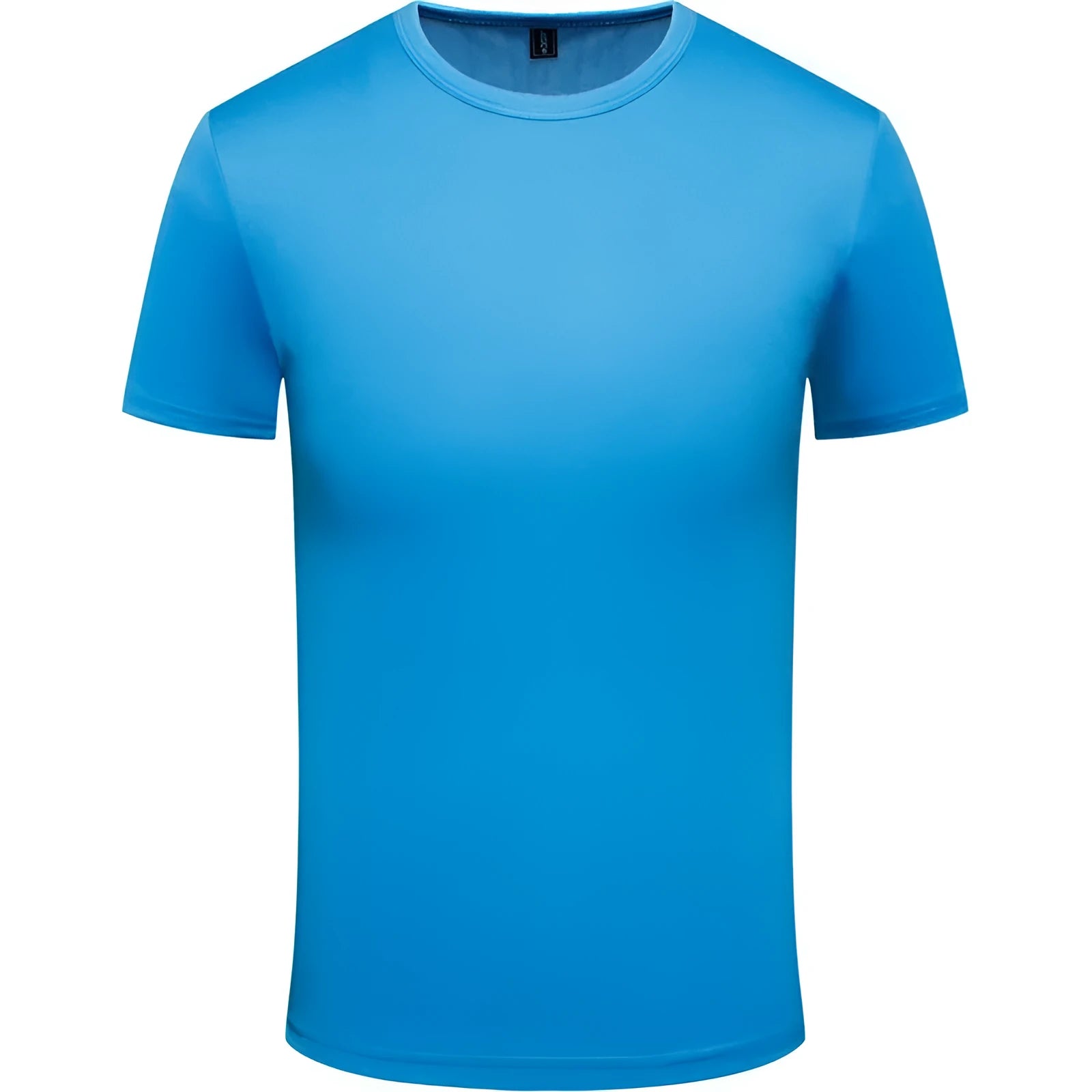 Men's solid colour quick-dry short sleeve t-shirt for summer sports, shown in multiple colour options.