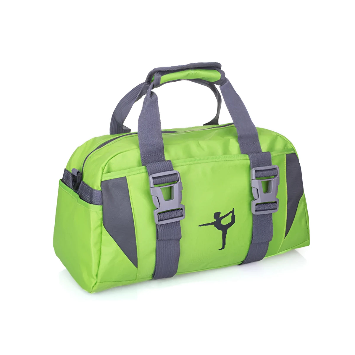 Gym bag backpack for yoga mat and travel in dark blue medium size with plain matte finish