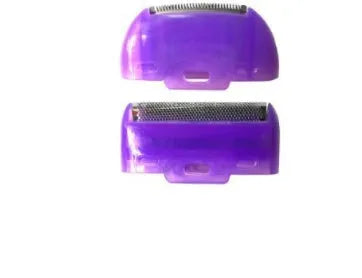 Black rechargeable electric hair remover with Sensa-Light head, trimmer head, foil head, USB cable and cleaning brush.