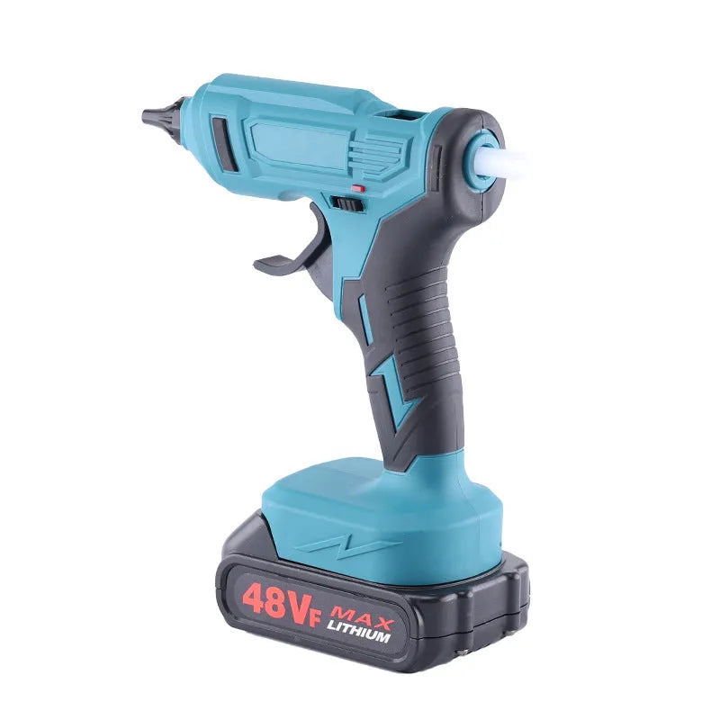 21V rechargeable cordless hot melt glue gun with batteries and charger for 11mm glue sticks