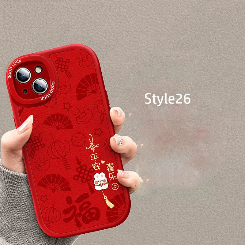 Silicone cartoon mobile phone case for Apple iPhone 14 Pro Max with colourful drop prevention design