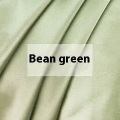Solid colour silk duvet cover laid flat, showing plain weave texture in a choice of six colours.