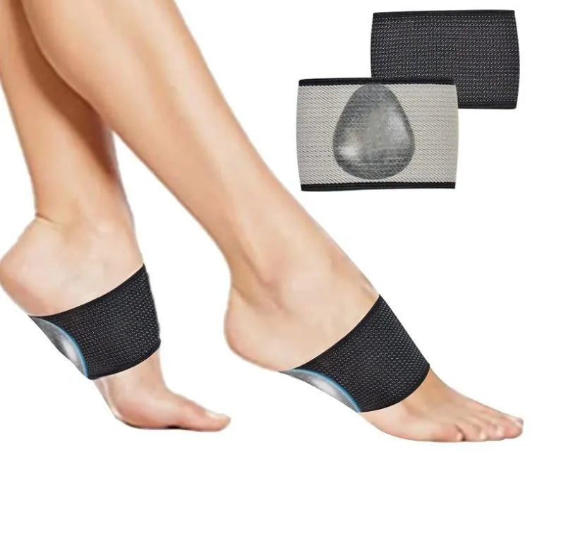 PU elastic foot bandage with arch support in ordinary and heart style options