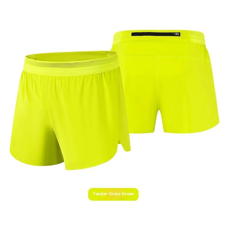 Breathable sweat-wicking anti-exposure lining exercise shorts for men in polyester fibre available in multiple colours and sizes