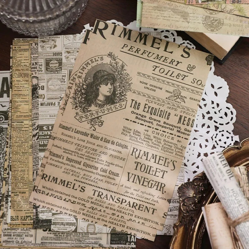Retro style printed paper letter decoration for scrapbooking in one of six vintage colour themes.