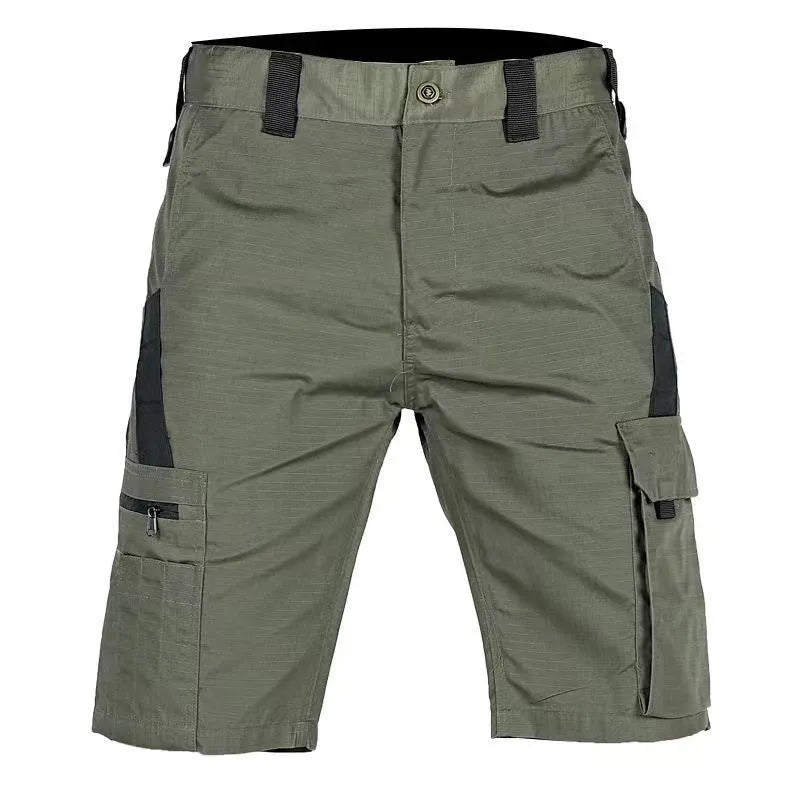 Beetle elastic waist camouflage shorts shown in multiple colours including dark night and CP camo patterns.