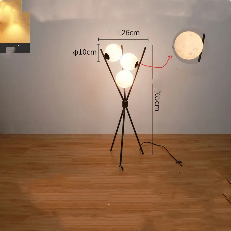 Minimalist Scandinavian LED table lamp with iron body and white acrylic shade on a desk