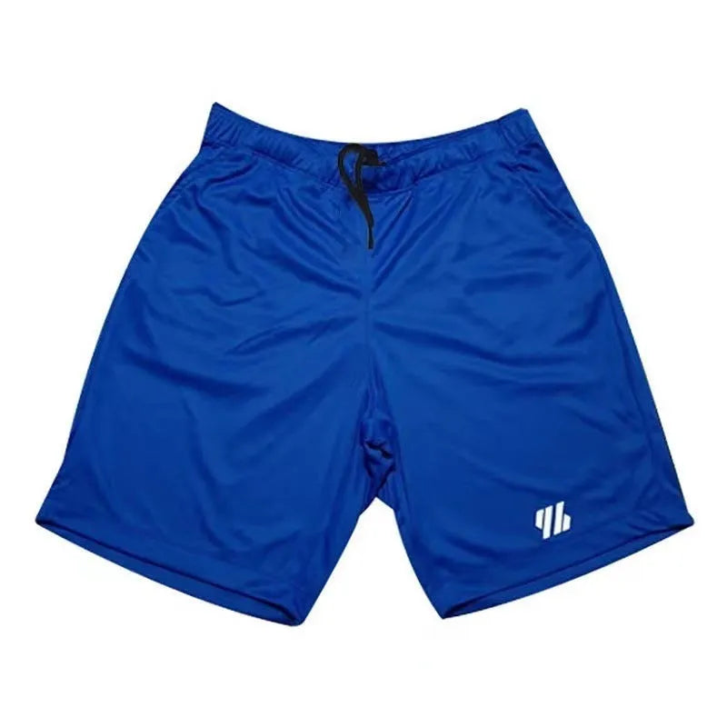 Men's metal silk fabric sports shorts in loose fit for running, shown in army green colour.