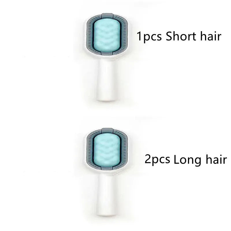 Green plastic pet hair removal comb with disposable wipes sticker for cats and dogs