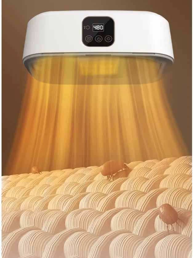 White cylindrical smart laundry drier with remote control for dormitory quick-drying and foldable storage