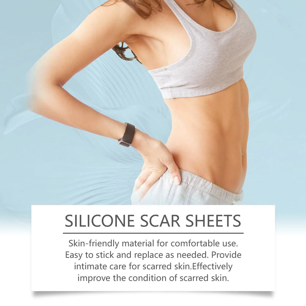 Silicone scar patch roll with mint leaf extract for scar management