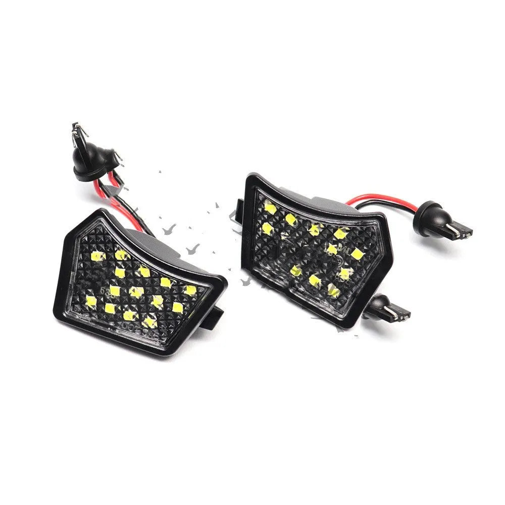 Crystal white LED under-mirror floor light in ABS housing for Volvo and Jaguar cars