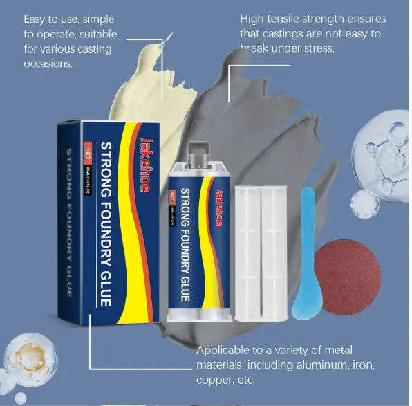 85ml twin-cartridge metal epoxy adhesive sealant kit with push rod and tools