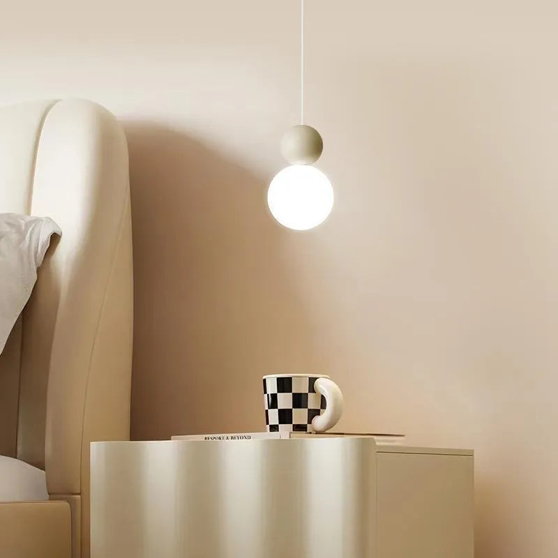 Nordic style cream chandelier with chrome 2 heads option for bedroom or dining room use
