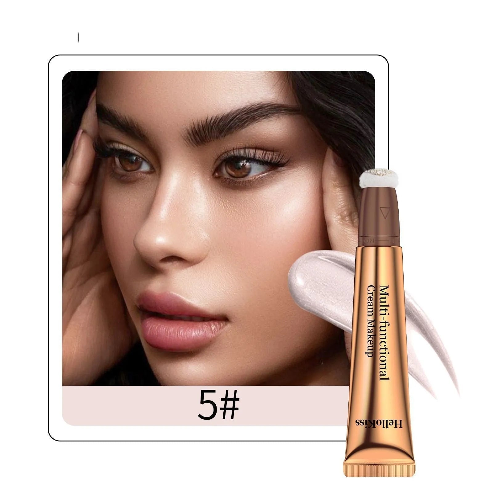 Makeup highlight and contour pen with sponge tip applicator, 15ml size.