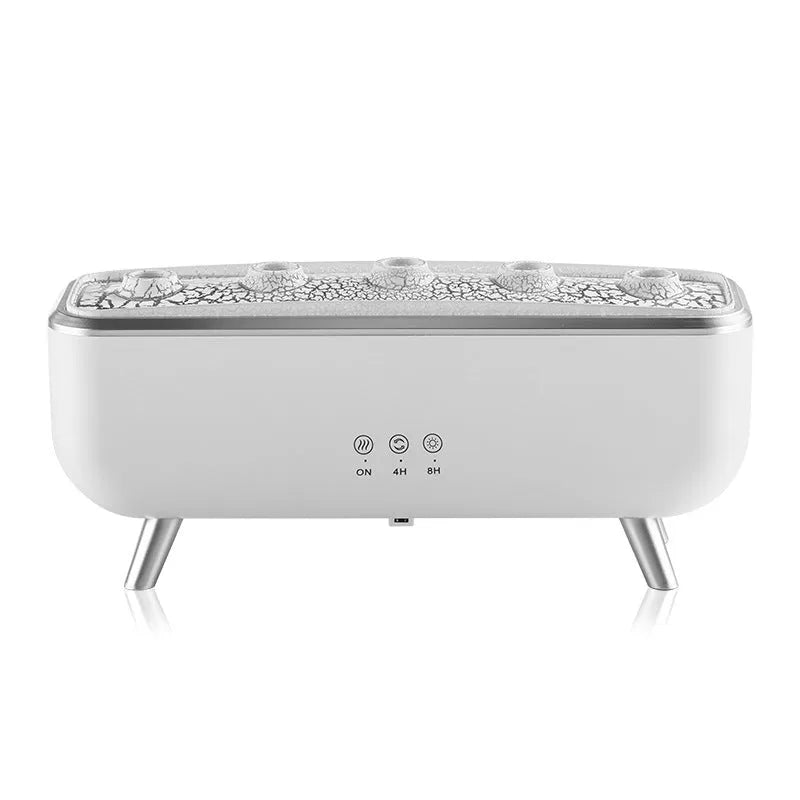 White square desktop jellyfish smoke ring ultrasonic humidifier with dynamic sound pickup