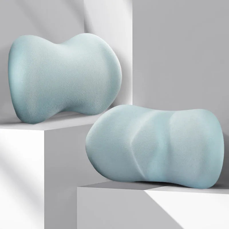 Car seat lumbar support and headrest cushion set in five colour options for driving comfort