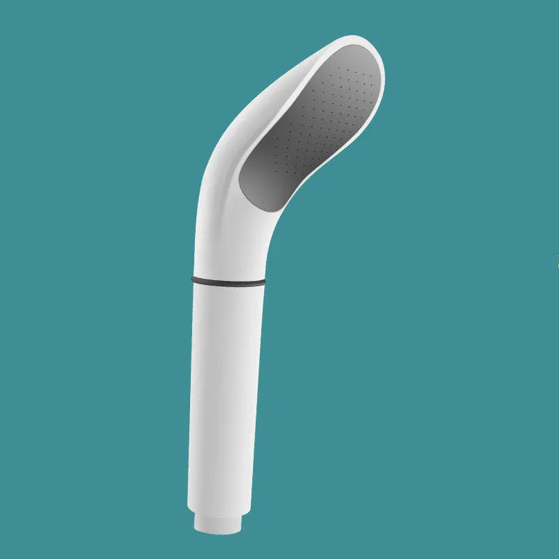 Plastic water saving filter shower head with black finish and rain spray function
