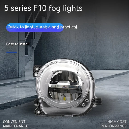 BMW 5 Series F10 front fog lamp daytime running light with clear non-yellowing lens