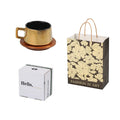 Gold or silver electroplated 250ml office gift tumbler coffee cup in gift box