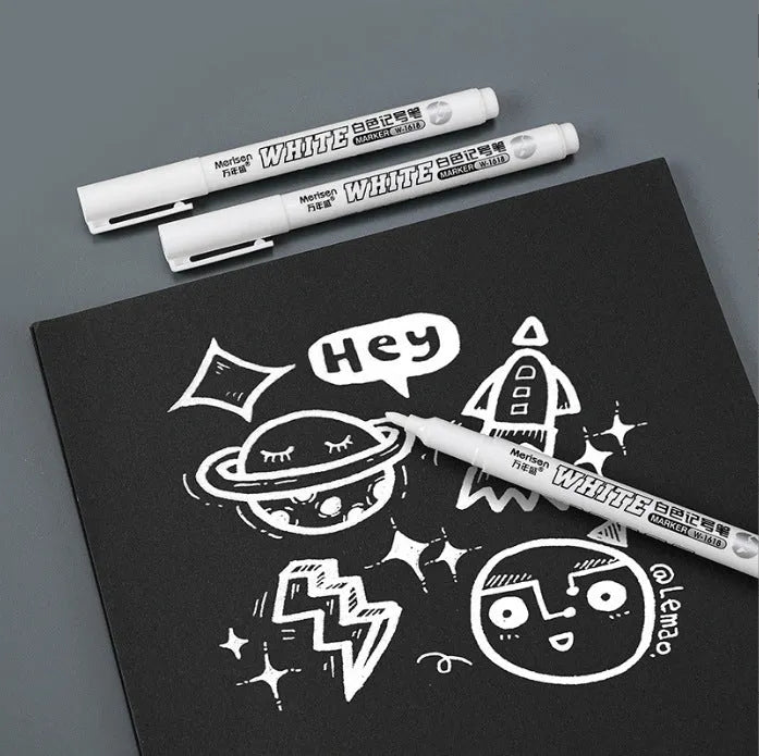 Super White 2.8mm fine head quick-drying waterproof oil painting pen for art and calligraphy