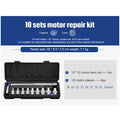 46-piece chromium vanadium steel socket ratchet wrench set in black storage box