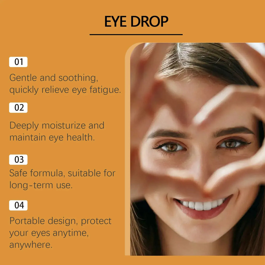 15ml bottle of honey eye drops for relief of eye fatigue and dryness