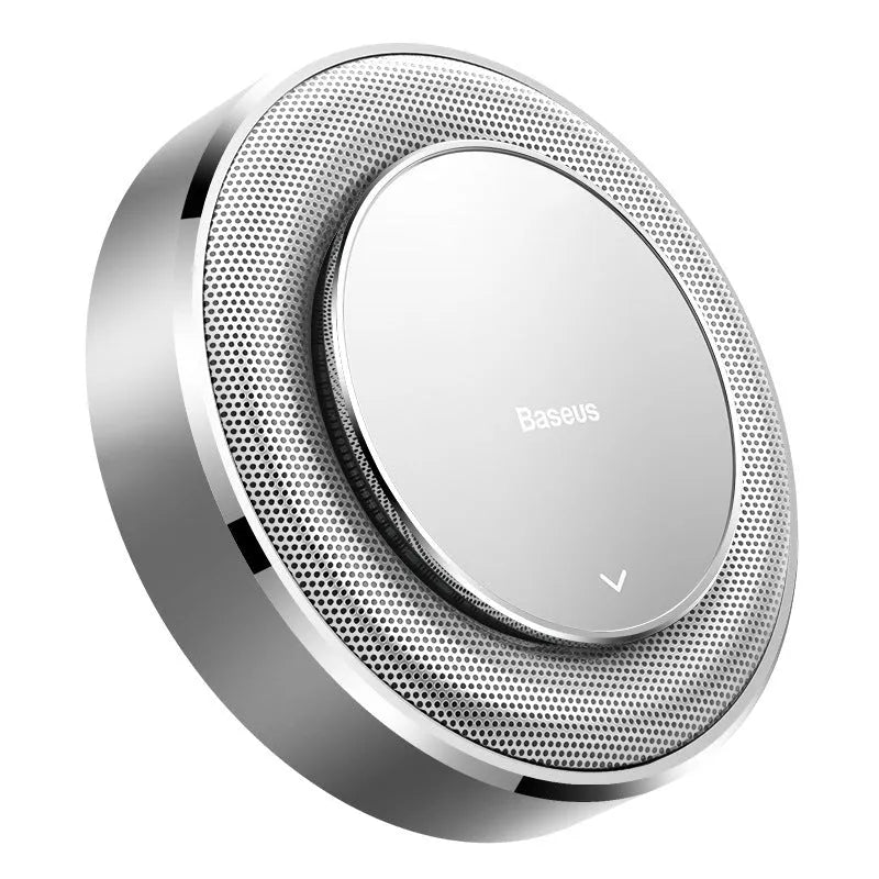 Aluminium alloy car fragrance diffuser with round design on car seat