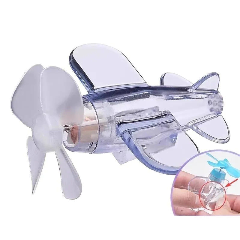 Wind powered LED car decoration with rotating flying chair or small airplane ornament in blue, red, transparent, or yellow