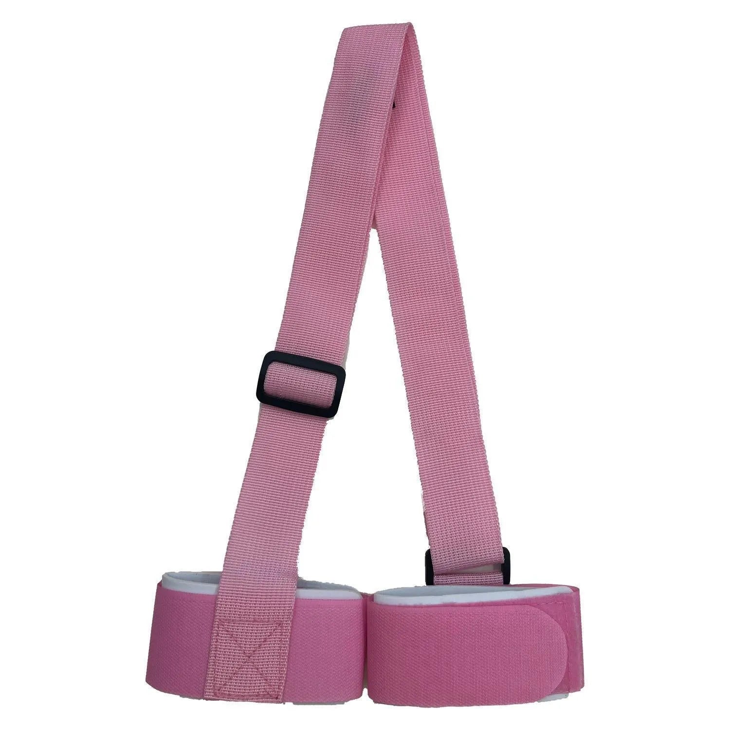Skiing bandage shoulder strap with hook & loop fastening for double ski transport