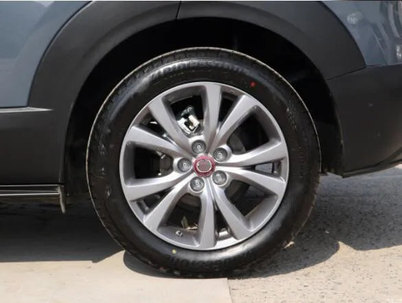 Aluminium alloy 100th anniversary car modification sticker for Mazda in red or black colour