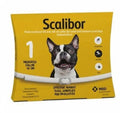 Large grey scalibor dog flea deworming collar made from mohair material for insect repellent use