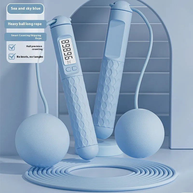 Fitness skipping rope with ball bearings in various colour options for cardio training
