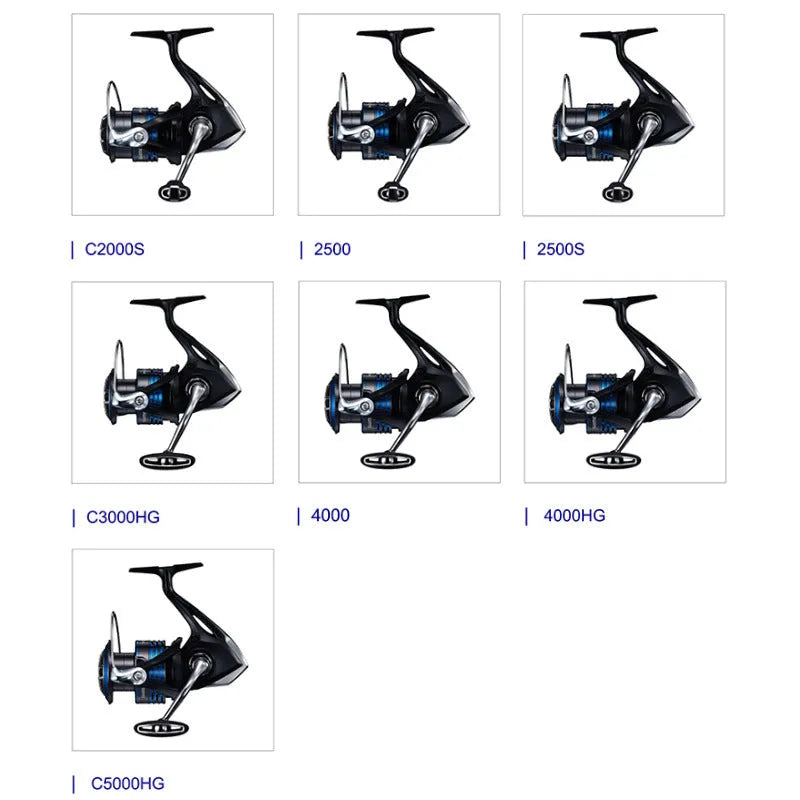21NEXAVE spinning fishing wheel reel in 1000 to C5000HG sizes for smooth drag freshwater and saltwater fishing
