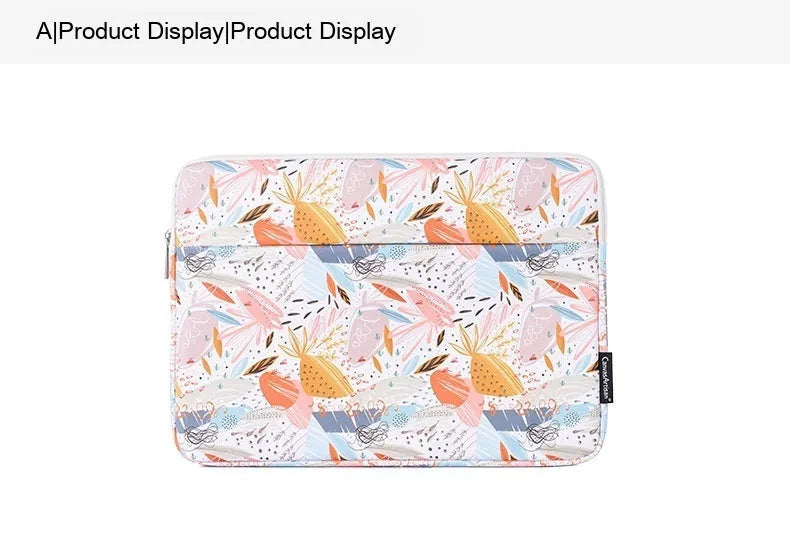 White waterproof 14 inch laptop inner bag made from PU leather material