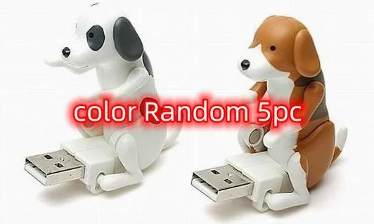 USB dancing dog toy with animated wiggling motion, made from ABS plastic