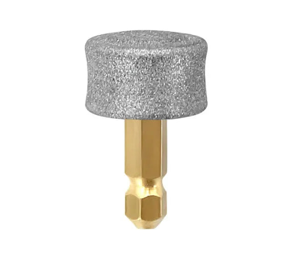 Dark blue pet nail grinder with rotary speed knob, LED light, and fine grinding head.