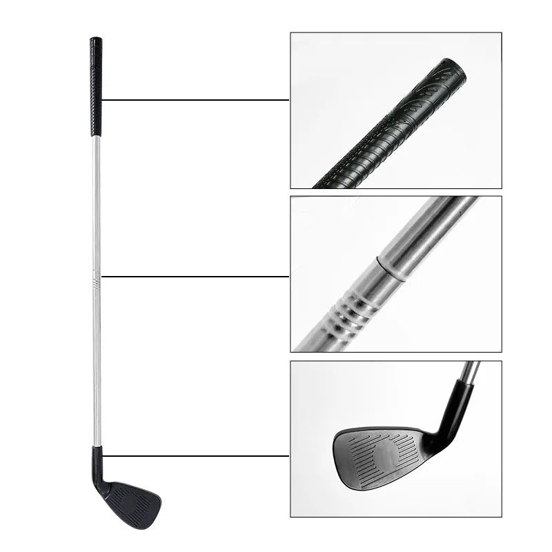 Golf metal club set with adult and children's club variants for parent-child outdoor practice