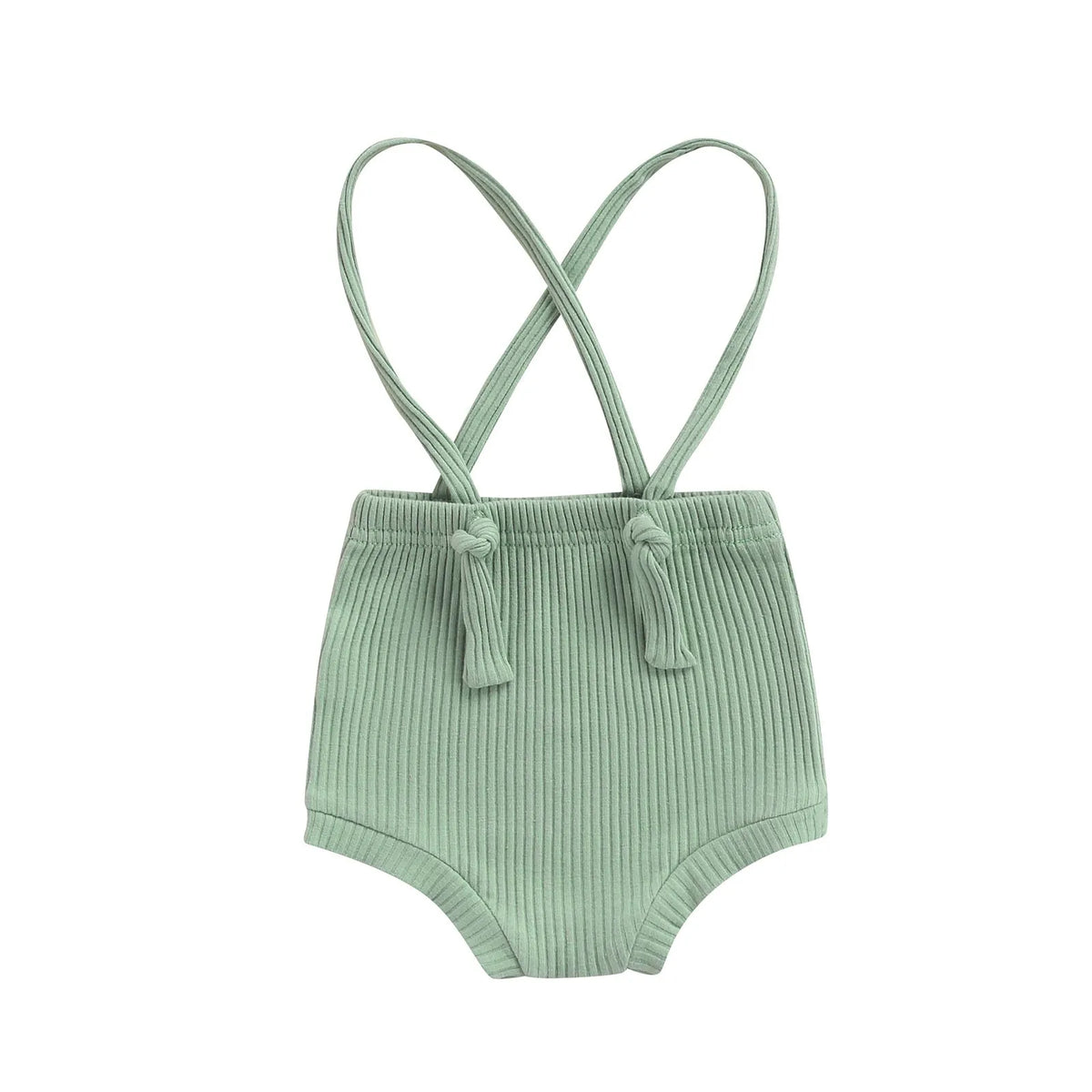 Baby carrier high waist triangle bottoming stretch pants in cotton solid colour on a model infant