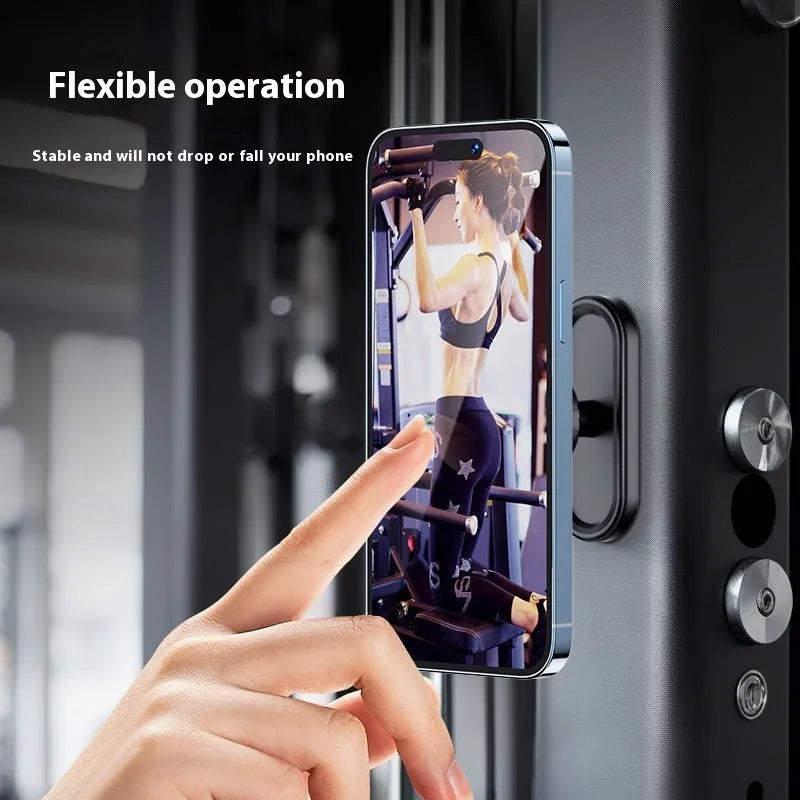Plastic outdoor photography bracket with double-sided magnetic clip for camera mounting