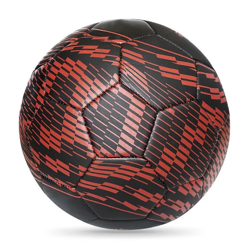 PVC football with machine seams in sizes 3, 4, and 5 for training and competition.