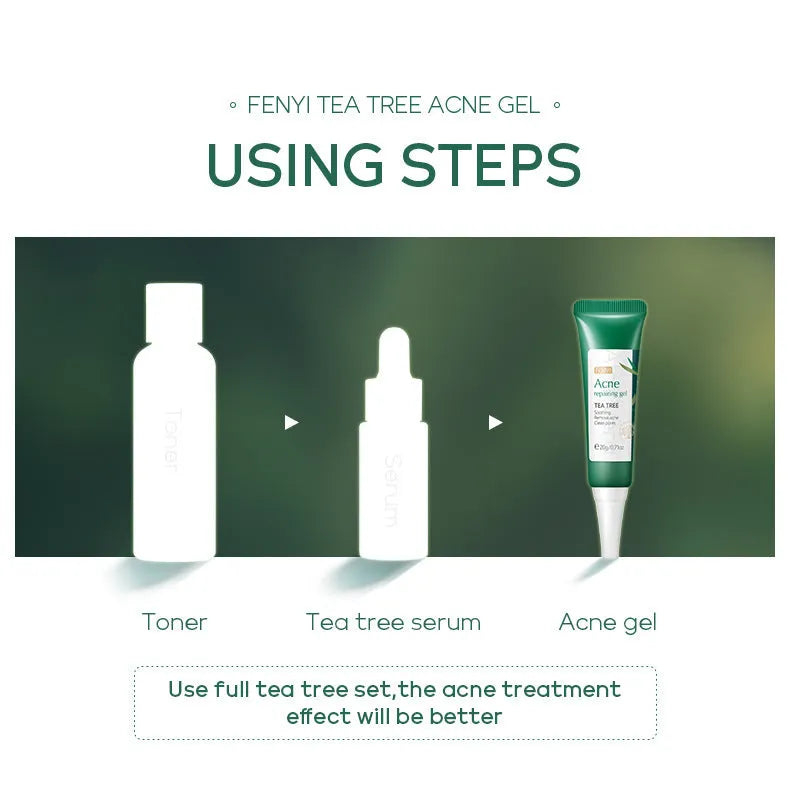 20g moisturising skin care product tube with acne medicine tea tree oil and aloe extract