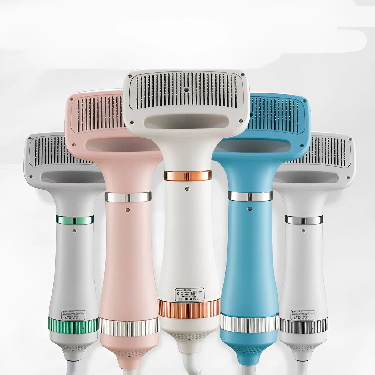 Pet hair dryer for dogs with one-key hair removal, 300W, three air volume settings