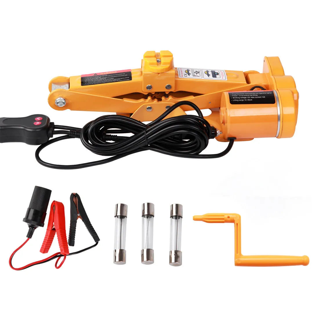 Vehicle-mounted electric jack maintenance kit TY002 with 2 tonne lifting capacity and 120-350mm range