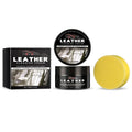 Leather cleaning cream kit with 100g bottle and application sponge