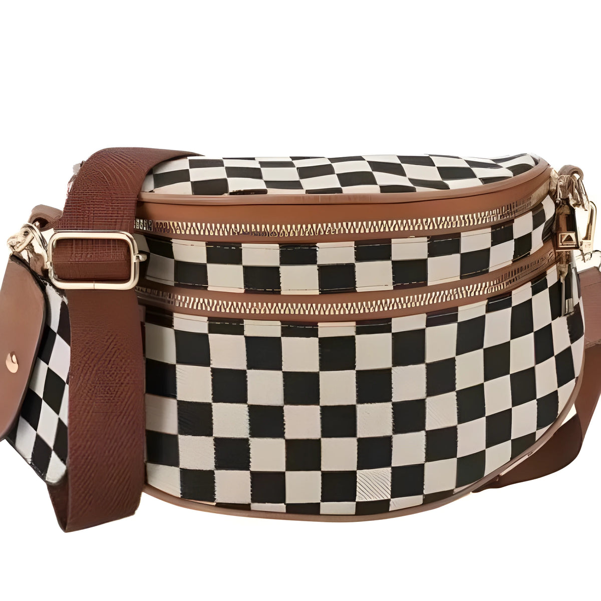 Women's Oxford nylon crossbody bag, canvas shell with card pocket, 27x14x22cm